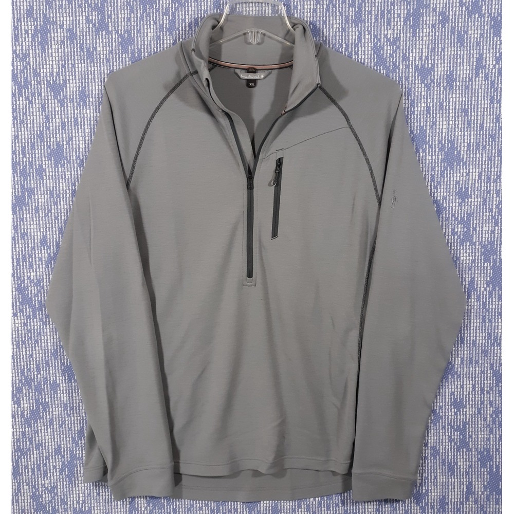 SmartWool Sweater Pullover Mens 2XL Gray Outdoor Hiking Travel SP624
